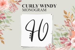 Curly Windy Font for Creative Design