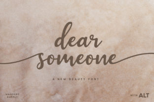 Dear Someone Font for Business Branding