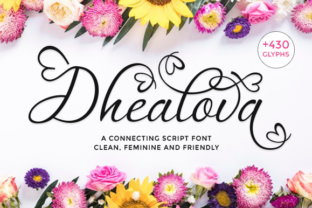 Dhealova Font for Elegant Craft Projects