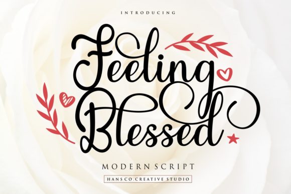 Feeling Blessed Font for Creative Projects