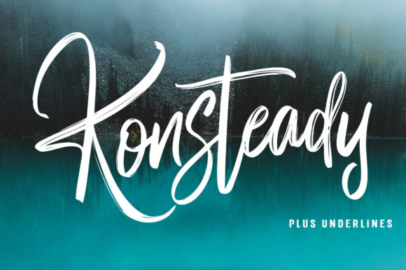 Konsteady: A Script Font for Creative Makers