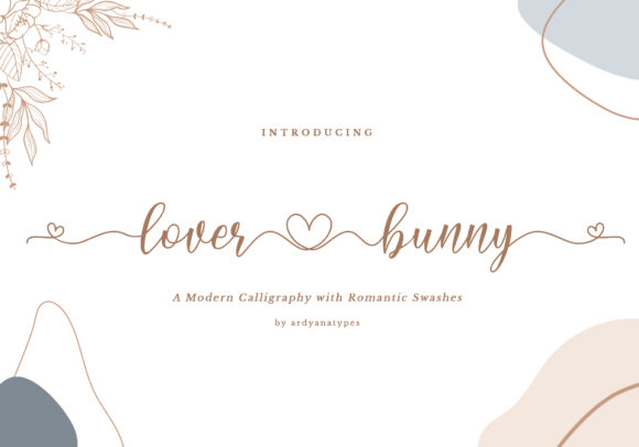 Lover Bunny Font for Creative Projects