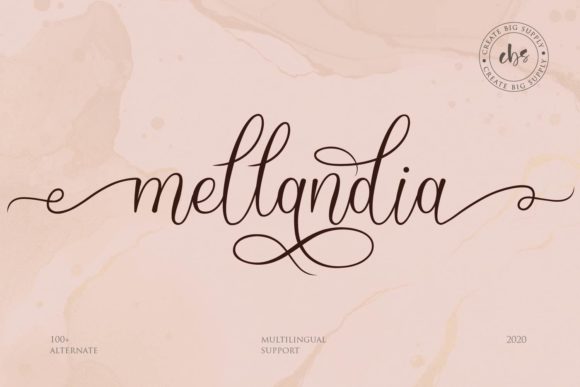 Mellandia: A Script Font for Elegant Design
