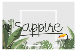 Sappire Font for Creative Projects