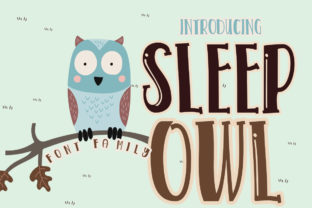 Sleep Owl Font for Creative Campaigns