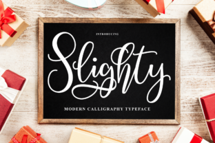 Slighty: A Modern Script Font for Polished Branding